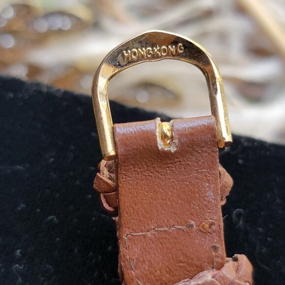 Vintage Gitano Quartz Watch Brown Braided Band Roman Dial Retro Gift for Her - Picture 4 of 10